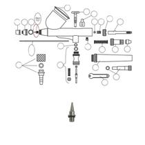 Bico de Ar 0,3mm Para Aerógrafos ON59 Onetools Bico de Ar 0,3mm Para Aerógrafos ON59 Onetools