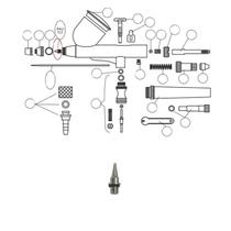 Bico de Ar 0,5mm Para Aerógrafos ON77 Onetools Bico de Ar 0,5mm Para Aerógrafos ON77 Onetools