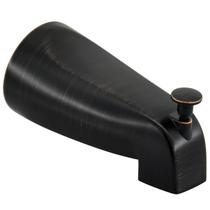 Bico de banheira com desviador suspenso para tubo de cobre de 1/2 polegada