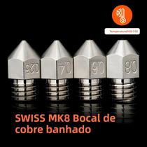 Bico De Cobre Platinado Trianglelab Swiss MK8 De Alta Performance Para Impressora 3D CR10 Ender3 Bico De Cobre Platinado Trianglelab Swiss MK8 De Alta Performance Para Impressora 3D CR10 Ender3