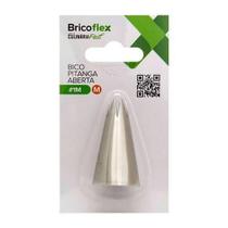 Bico De Confeitar Bricoflex Inox 304 Medio Pitanga Aberta 1M