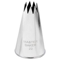 Bico de Confeitar Peq. Nº 22 Pitanga Aberta Inox Sem Emenda