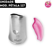 Bico de Confeitar Pétala Inox Grande Mago - Mod. 117 - Unidade