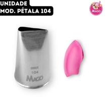 Bico de Confeitar Pétala Inox Pequeno Mago - Mod. 104 - Unidade