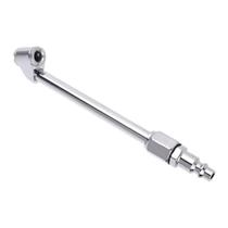 Bico De Encher Pneus Duplo Com Adaptador 1/4 E Retençao