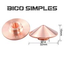 Bico de Fibra Simples D32x12mm M14 - Calibre 2.5mm