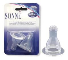 Bico De Mamadeira Chuquinha 100% Silicone C/2 Sonne Blister