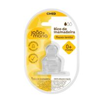 Bico de Mamadeira Cimed João e Maria Fluxo Lento 0+ Meses 1 Unidade Bico de Mamadeira Cimed João e Maria Fluxo Lento 0+ Meses 1 Unidade