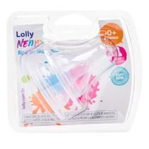 Bico de Mamadeira Lolly Nenny Silicone Big 0+ Meses com 2 Unidades