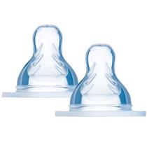 Bico de Mamadeira Mam Ortodôntico em Silicone Silk Touch Antivazamento Fluxo Rápido 4+ Meses 2 Unidades