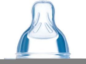 Bico de Mamadeira MAM Silicone Ortodôntico - Fluxo Super Lento 0+