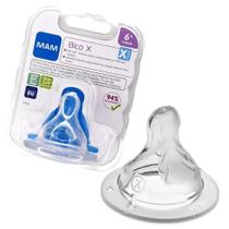 Bico de mamadeira mam tamanho x fluxo super rápido 6 meses