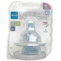 Bico de Mamadeira MAM X Fluxo Super Rápido 6+Meses com 2 unidades