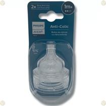 Bico de mamadeira philips avent 1m+ anticolic com 2 unidades 0%bpa Bico de mamadeira philips avent 1m+ anticolic com 2 unidades 0%bpa