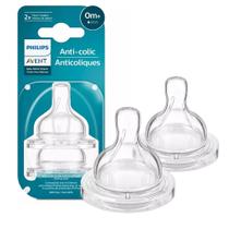 Bico de Mamadeira Philips Avent Anti-colic N. 01 Recém-nascido 2 Unidades Bico de Mamadeira Philips Avent Anti-colic N. 01 Recém-nascido 2 Unidades
