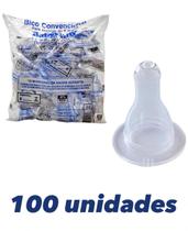 Bico De Mamadeira Redondo 100% Silicone Com 100 Unidades Baby Nany