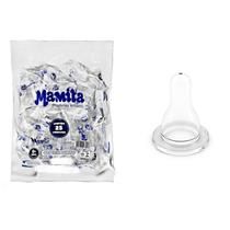 Bico De Mamadeira Silicone Redondo Com 25 Un - Mamita
