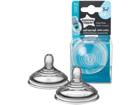 Bico de Mamadeira Tommee Tippee Silicone - Fluxo Médio Advanced Anticólica 2 Unidades