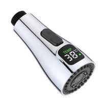 Bico De Torneira LED Para Economia De Água ABS 12 Conexões Spray De Cabeça Giratória De Cozinha