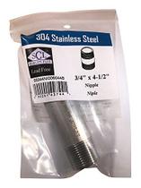 Bico de tubo Smith Cooper SS para uso externo 3/4" x 11 cm Bico de tubo Smith Cooper SS para uso externo 3/4" x 11 cm