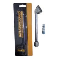 Bico Duplo Prof. Reto Encher Pneu Carro Moto Caminhão 15cm