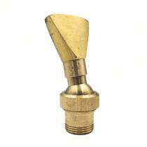 Bico Efeito Leque Ajustável para Fontes Chafarizes e Lagos com Entrada Rosca de 3/4" Bico Efeito Leque Ajustável para Fontes Chafarizes e Lagos com Entrada Rosca de 3/4"