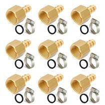 Bico Espigão 10un Adaptador Gás Encanado Gn 1/2 Femea 3/8 Bm
