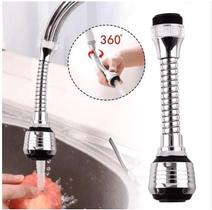 Bico Extensor p/ Torneira Flexivel Adaptador p/ Pia Aço Inox Chuveirinho 360º