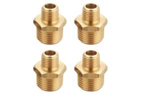 Bico hexagonal redutor de latão T TANYA HARDWARE 1/4 NPT x 1/2 NPT Bico hexagonal redutor de latão T TANYA HARDWARE 1/4 NPT x 1/2 NPT