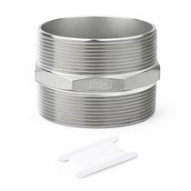 Bico hexagonal TAISHER 304 em aço inoxidável 3 NPT macho x 3 NPT macho