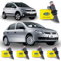 Bico Injetor de Combústivel Kit com 4 Gol G4 e G5 1.0 1.6 2005 a 2015 Magneti Marelli - IWP176