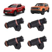 Bico injetor fiat toro 1.8 16v jeep renegade 1.8 16v flex 2016 á 2020 e-torq - kit c/ 4 unidades Bico injetor fiat toro 1.8 16v jeep renegade 1.8 16v flex 2016 á 2020 e-torq - kit c/ 4 unidades