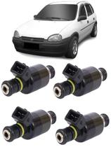 Bico injetor gm corsa 1.4 1.6 8v mpfi gasolina 1996 á 2000 - 17124782 kit c/4 unidades