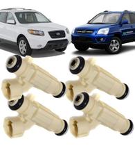 Bico injetor hyundai santa fe tucson i30 kia sportage 2.0 16v 2000 á 2012 kit c/4 unidades