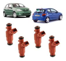 Bico injetor peugeot 206 307 citroen c3 berlingo xsara 1.6 16v - 2000 a 2008 - kit c/ 4 bico Bico injetor peugeot 206 307 citroen c3 berlingo xsara 1.6 16v - 2000 a 2008 - kit c/ 4 bico