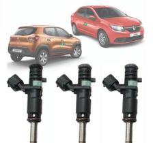 Bico injetor renault kwid logan sandero 1.0 flex 2017 á 2021 kit c/ 4 unidades