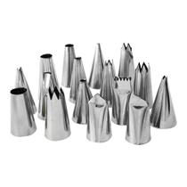 Bico Inox Para Confeitar com 16 Peças - Doupan