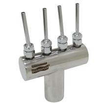 Bico Leque 4 Saídas em Inox Para Chafariz Fontes e Lagos - Sodramar Bico Leque 4 Saídas em Inox Para Chafariz Fontes e Lagos - Sodramar