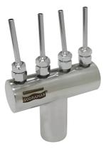 Bico Leque Inox Sodramar 4 Saídas Chafariz E Fontes Cinza Bico Leque Inox Sodramar 4 Saídas Chafariz E Fontes Cinza