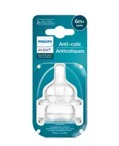 Bico Mamadeira Anticolic N4 6m Philips Avent Com 2 unidades