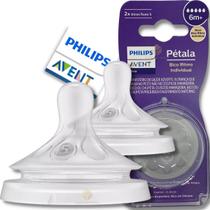 Bico Mamadeira Avent Pétala 3.0 Nº5 6m 2 Unidades Philips Bico Mamadeira Avent Pétala 3.0 Nº5 6m 2 Unidades Philips