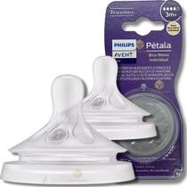 Bico Mamadeira Avent Pétala 3.0 T4 3m 2 Unidades Philips Bico Mamadeira Avent Pétala 3.0 T4 3m 2 Unidades Philips
