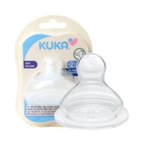 Bico Mamadeira Big de Silicone Tamanho 2 Fluxo Médio - Kuka