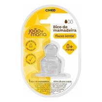 Bico Mamadeira João e Maria Fluxo Lento 0+ Meses Cimed