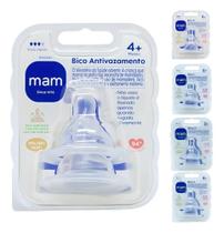 Bico Mamadeira Mam 2Un: Silicone - Bico Antivazamento (4M+)