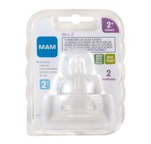 Bico Mamadeira Nº 2 Mam 2+meses Fluxo Médio Embalagem Dupla
