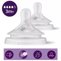Bico Mamadeira Pétala 3.0 Fluxo Nº4 - 3m+ Baby Philips Avent Cor:Transparente