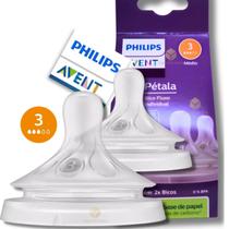 Bico Mamadeira Philips Avent Pétala 3.0 N3 Fluxo Médio