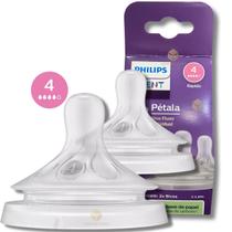 Bico Mamadeira Philips Avent Pétala 3.0 N4 Fluxo Rápido 2 Unidades Silicone