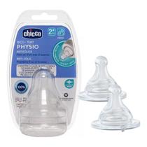 Bico Mamadeira Physio Perfect 5 Fluxo Médio 2m+ Chicco com 2 unidades